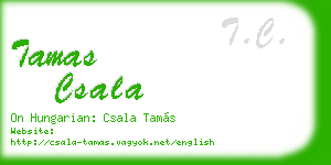tamas csala business card